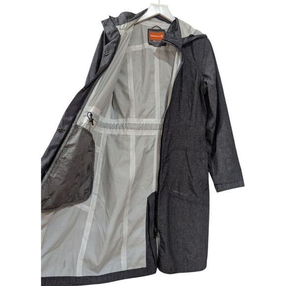 Merrell Opti-shell Charcoal Grey Rain Jacket Women's Sz S Waterproof Lightweight - Picture 5 of 8
